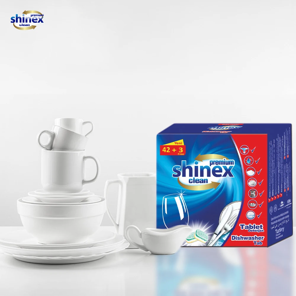 SHINEX Dishwasher Detergent Tablets 45 tabs Caton Box made in tukrey