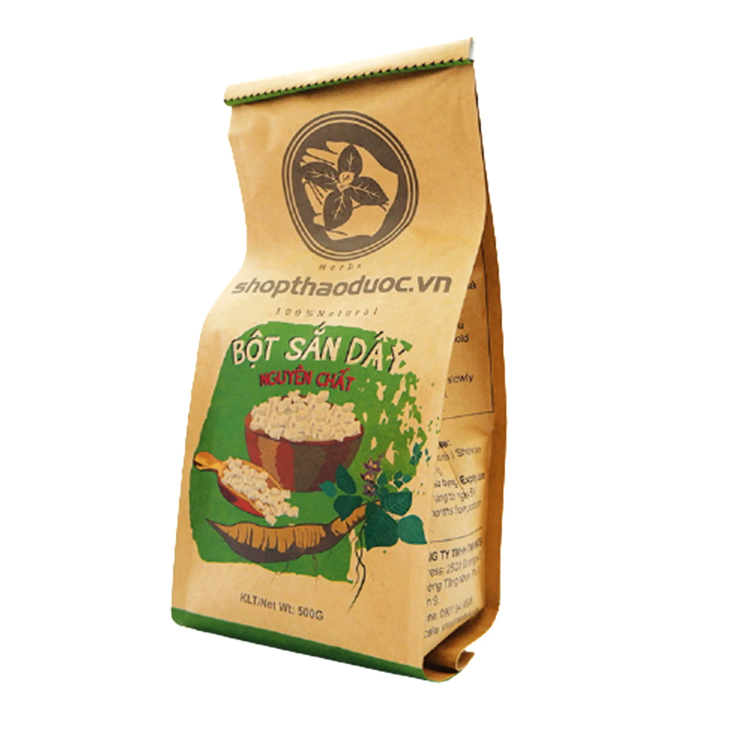 
V-Store Kudzu Flour 500g From Viet Nam 100% Natural Powder Good For Health Easy To Use 