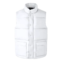 Pink Fashion high street style Utility multi-pockets men autumn winter custom puffer down vest men