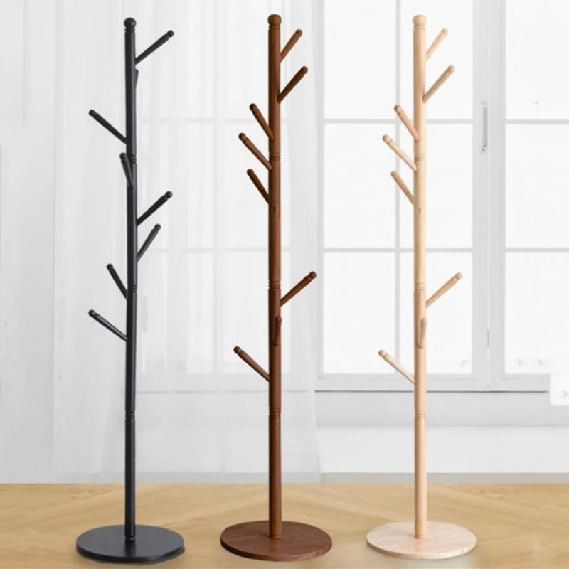 Luxury Design 2021 Bearing Enough Capacity Standing Coat Hangers Wood Home