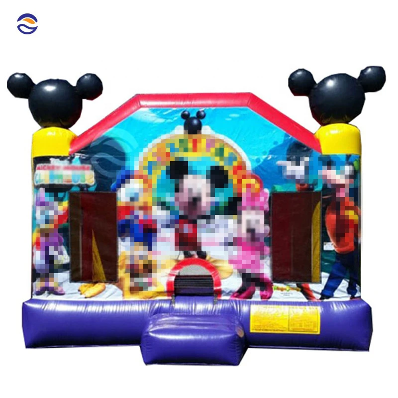 Inflatable Mickey Minnie Mouse Jumping Bouncer Slide Bouncy Castle Bounce House