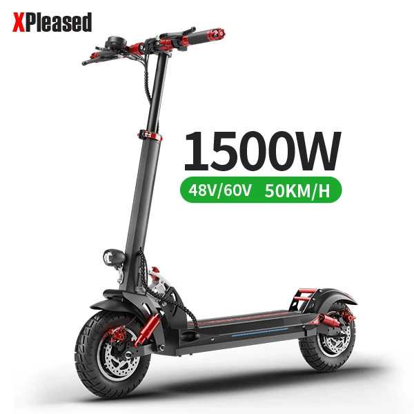 Wholesale Price 1500W 60V 21Ah 2 Wheels Fast Folding Electric Scooter For Adult