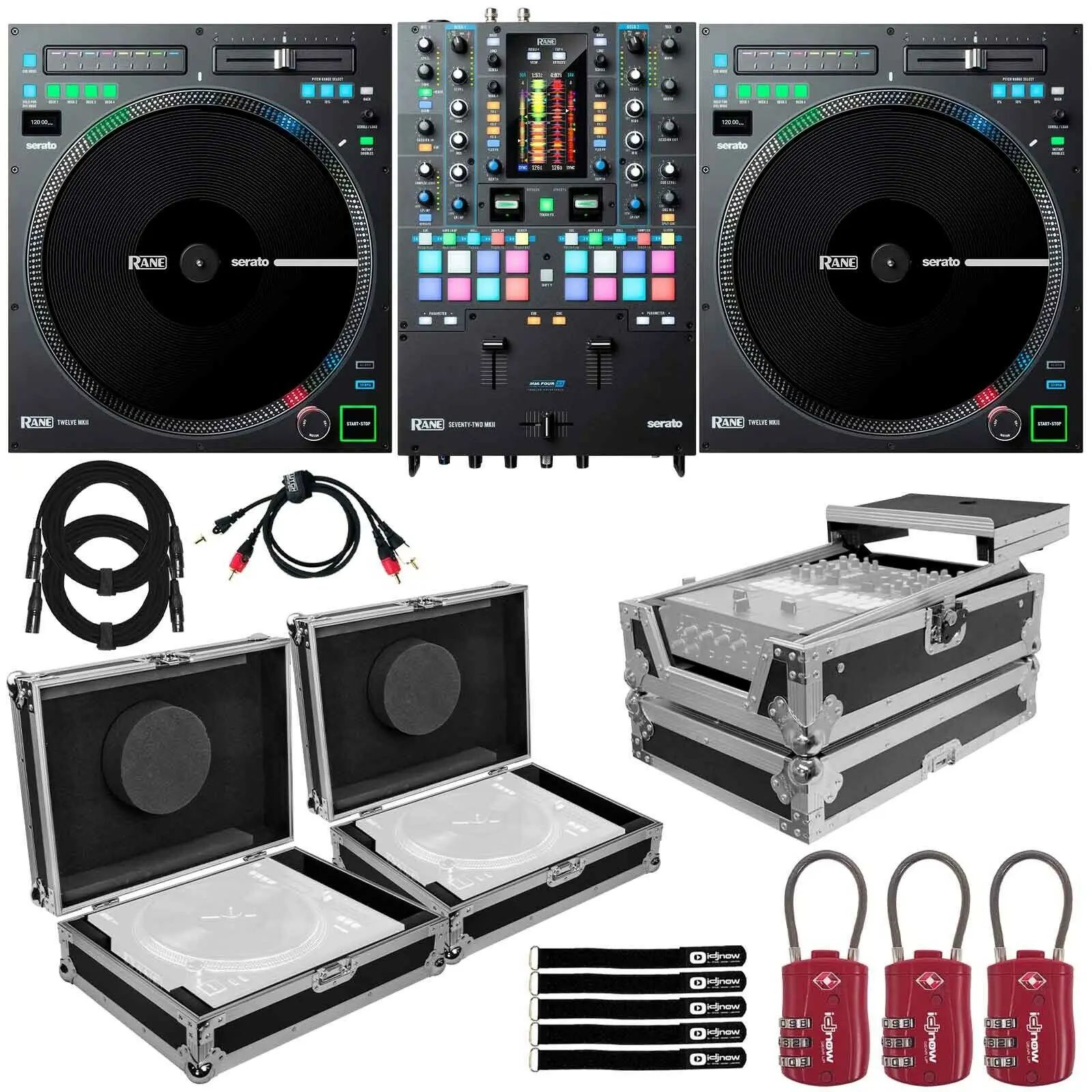 Промо предложение купить 5 получить 3 бесплатно Rane TWELVE MKII DJ контроллеры поворотных дисков с семьдесят TWO Pro микшер