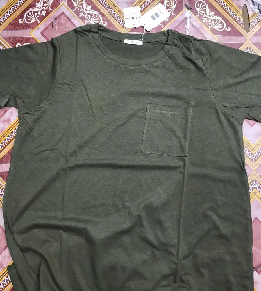 Bangladesh Stock Lot Newest Creative Design Women Simple Casual Short Sleeve Loose Blouse Round Neck Tunic T-Shirt Blouse Top