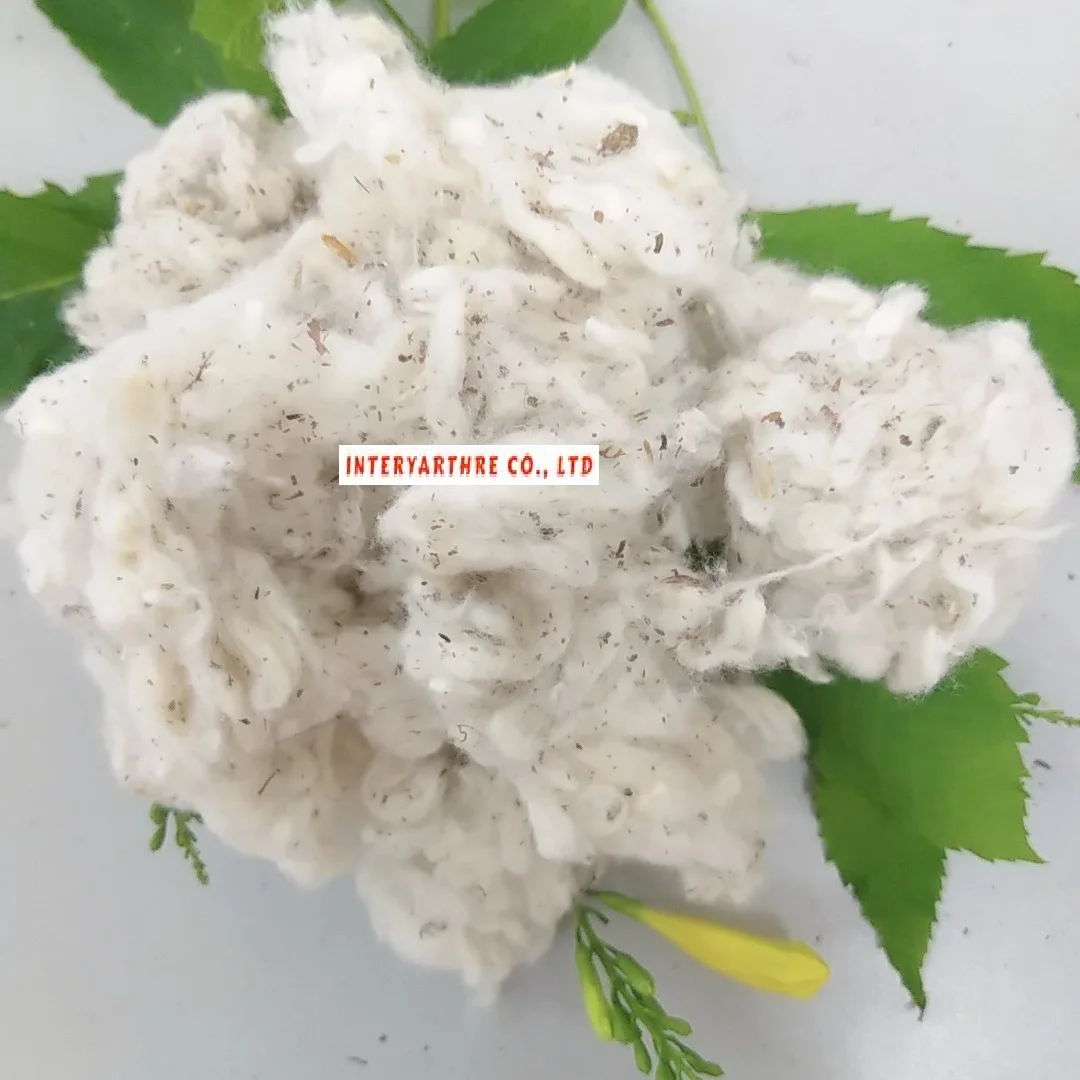 100% cotton fiber waste from spinning mills card fly cotton waste lickerin waste _ Ms. Azura