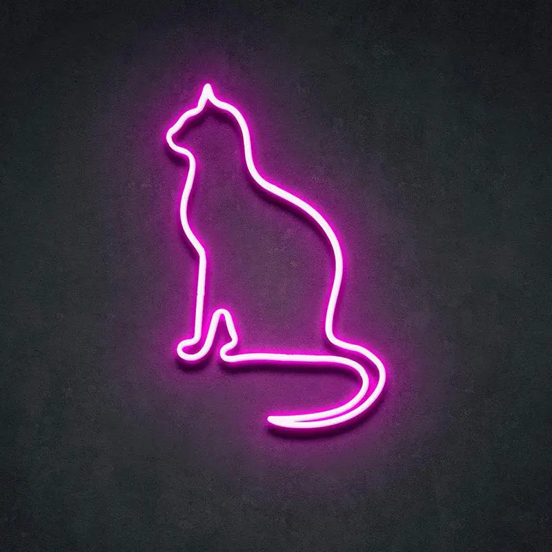 Fortune Lucky Cat Maneki Neko LED Anime Neon Sign Light Sign Wall Decor Personalized Gift