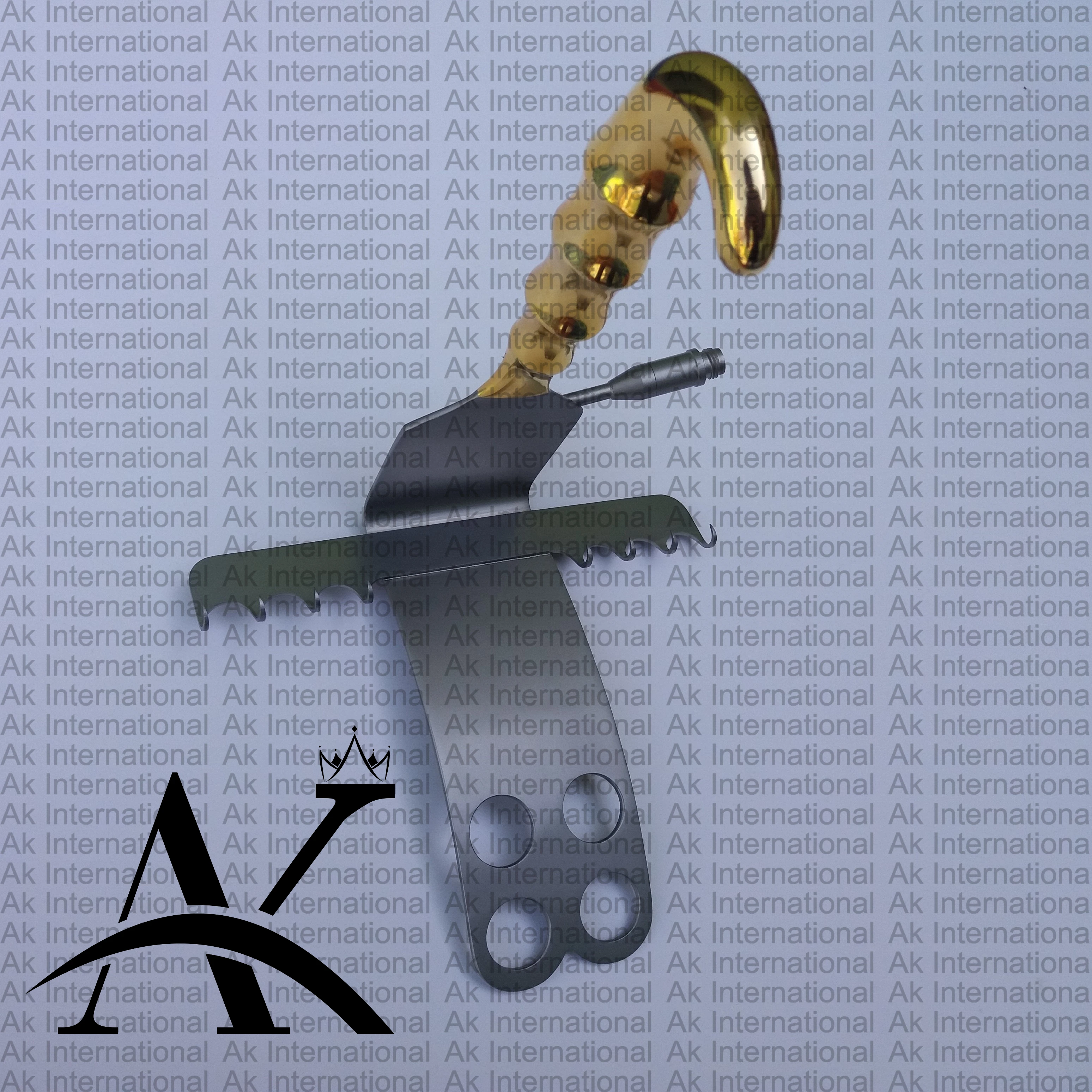 AK Abdominoplasty Tummy Tuck Retractor With Fiber Optic Light Guide With 8 Prong Wholesale High Quality Manufacturer