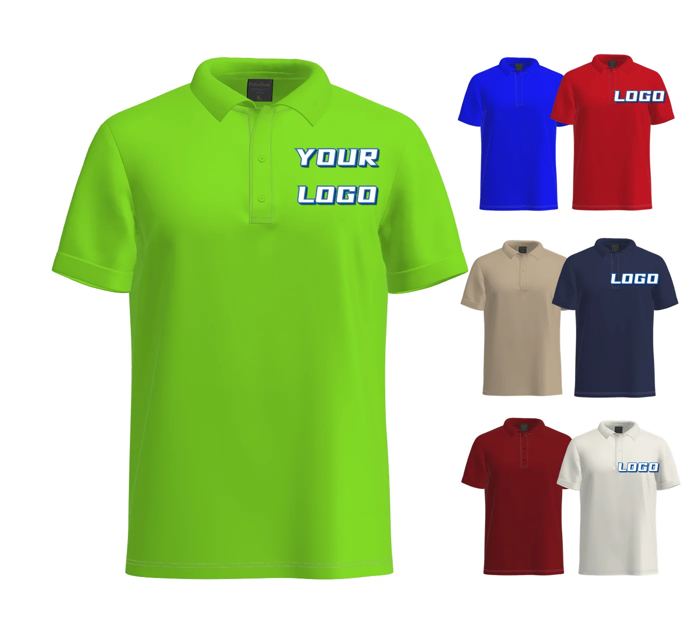 Custom logo Wholesale cotton plain colors summer breathable custom OEM men polo shirt