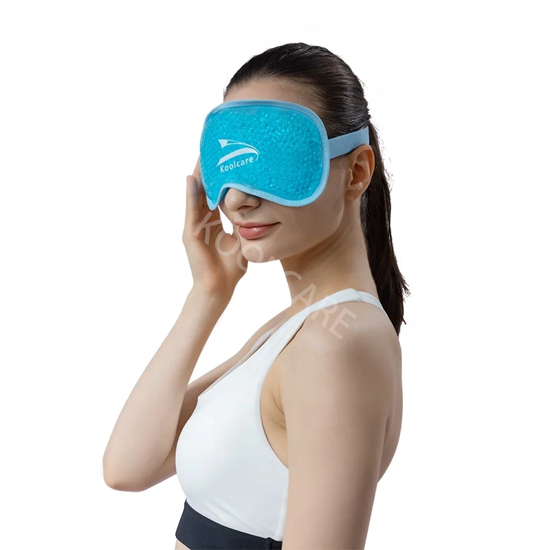 Sleeping Therapy for Eye Care New Design Ice Pack Eye Mask Reusable Cold Hot Gel Beads Dry Eye Mask
