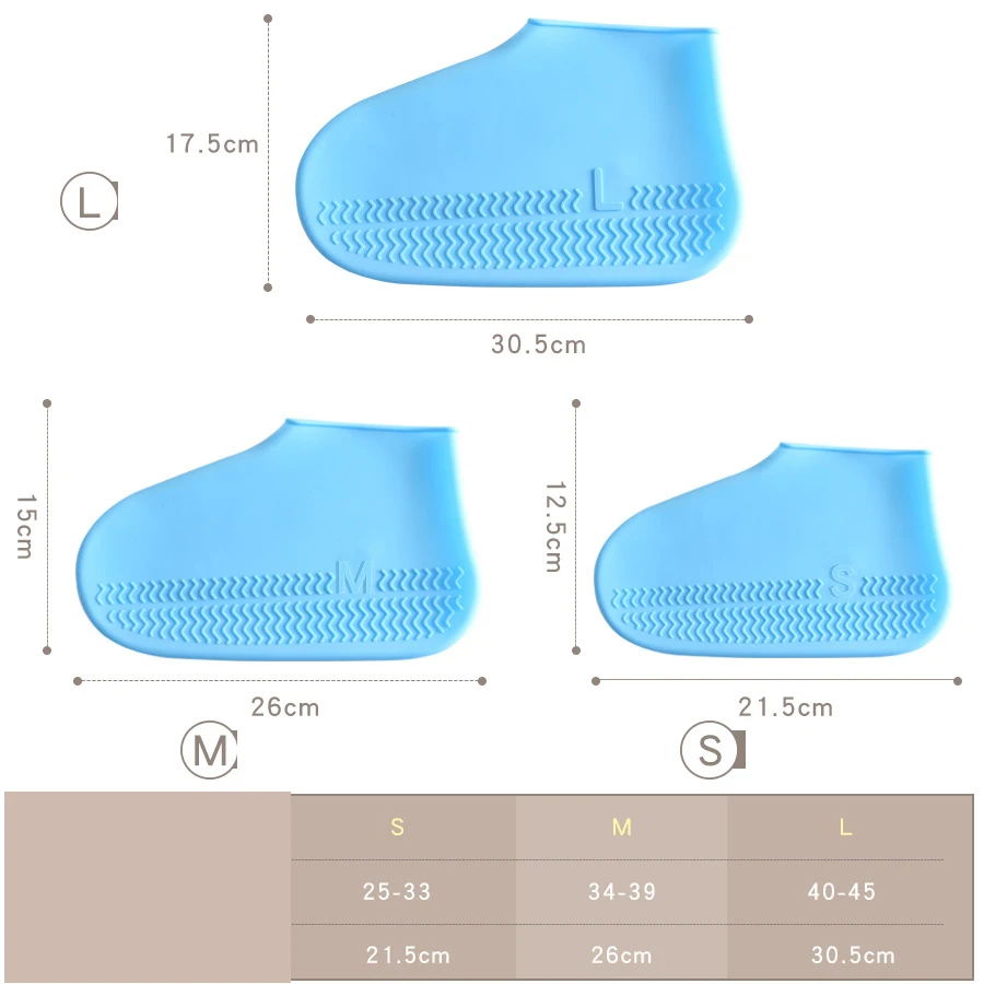
Reusable outdoor waterproof silicone shoes cover 
