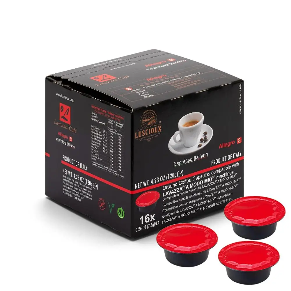 
Top Quality Ground Coffee Lavazza A Modo Mio Allegro Coffee Capsules for Sale 