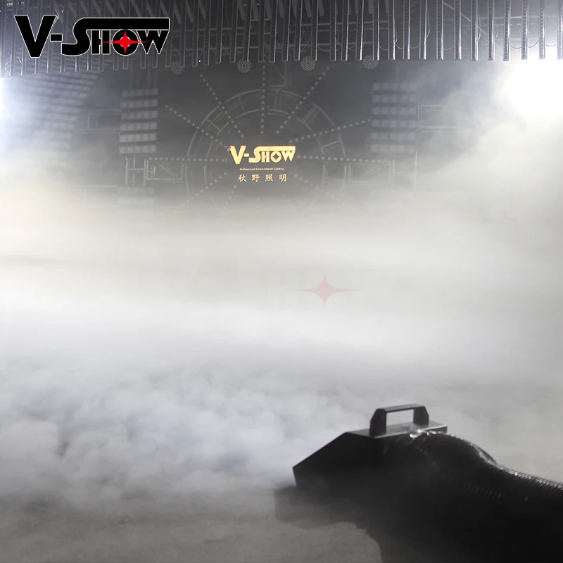 VSHOW G3000 3000W MINI Dj Disco Water Fog Machine DMX Wireless Remote Control Smoke Haze Low Lying Thermal Fogging Machine