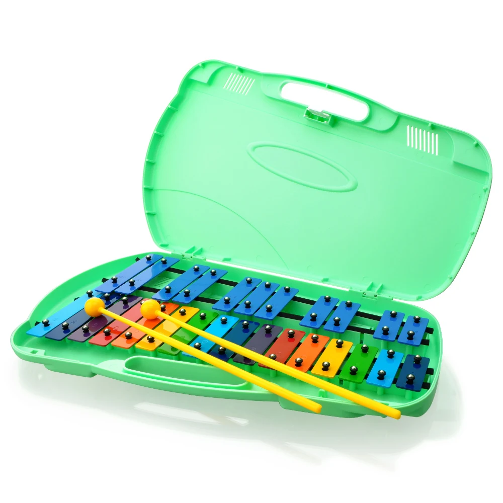  27 заметок радужных цветов Прессованные стальные стержни с зеленым/розовым корпусом Ангел глокенол Сделано в Корее