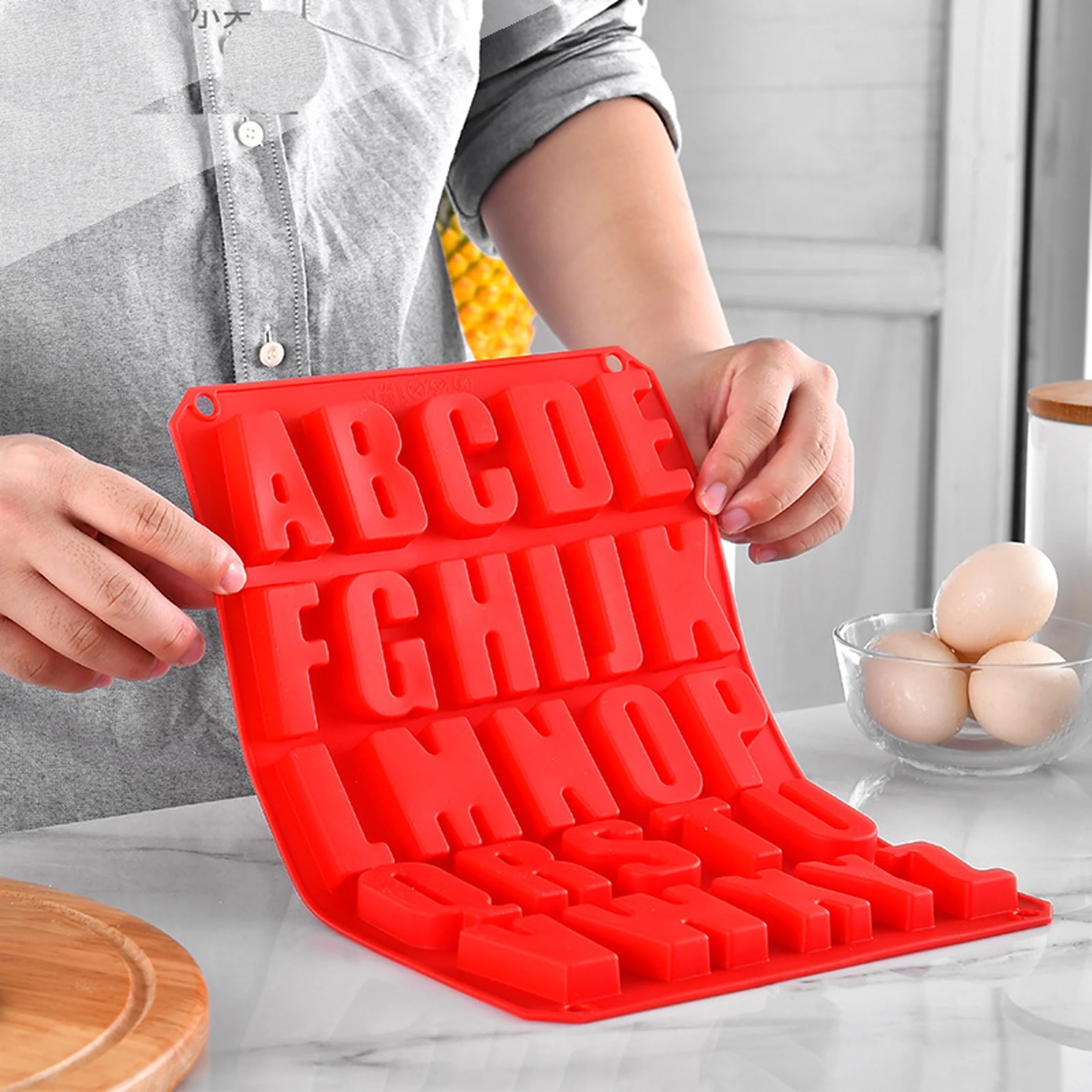 Лидер продаж на Amazon прямоугольные буквы алфавита форма для торта инструмент