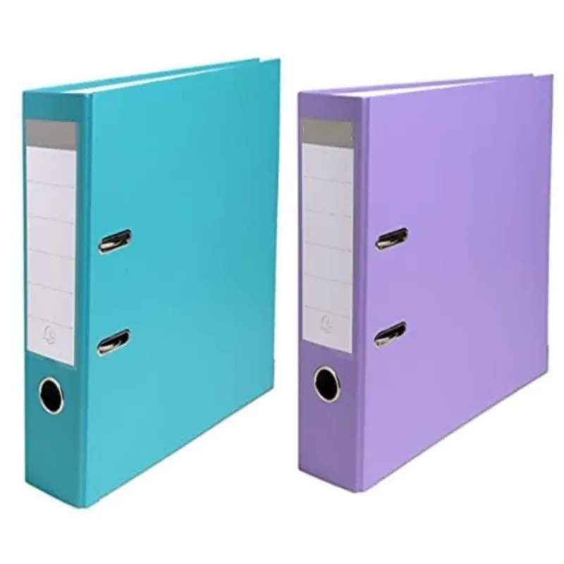 White A4 80 mm spine Pack 3 Plastic Lever Arch File