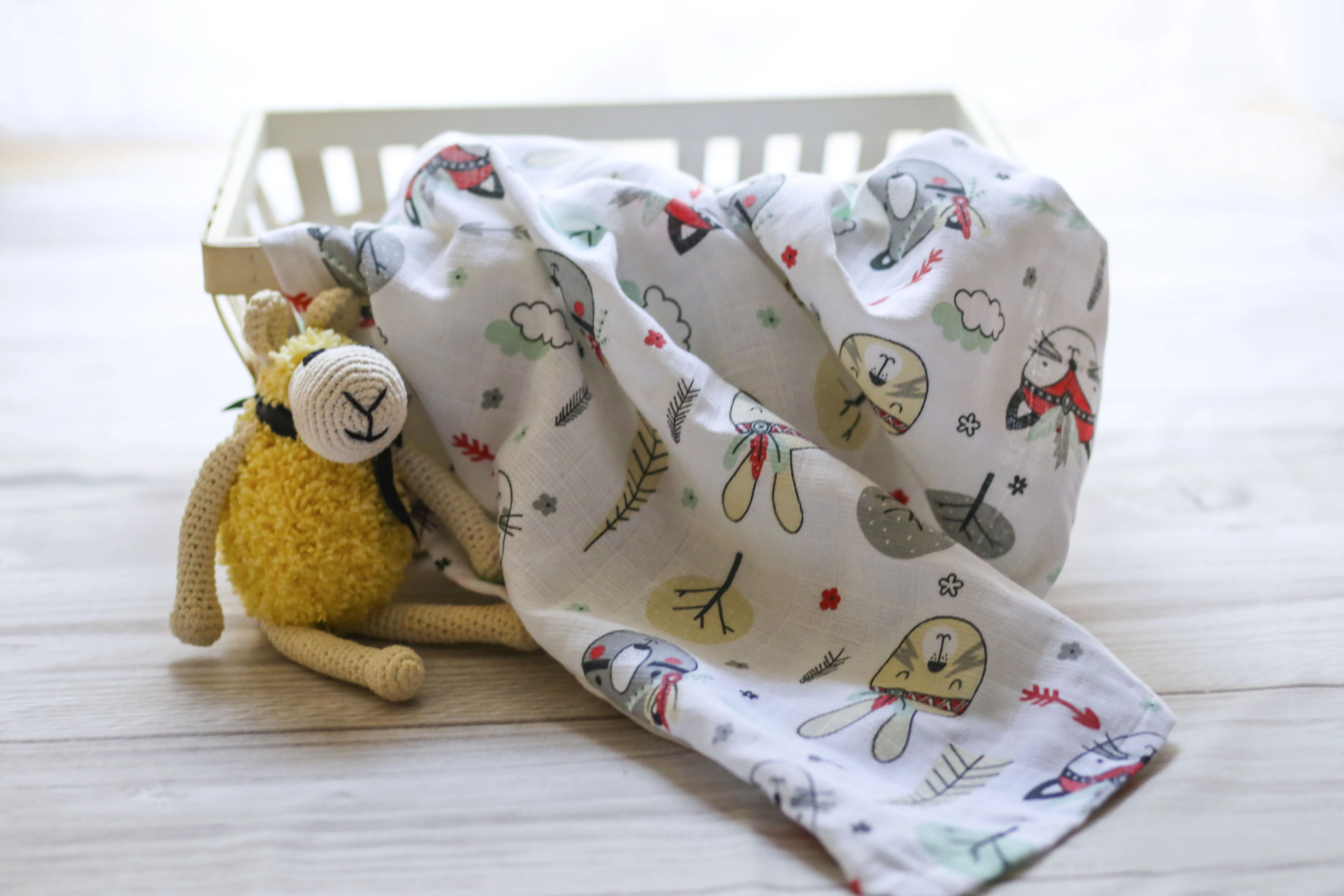 Organic cotton soft muslin baby fabric wholesale high quality