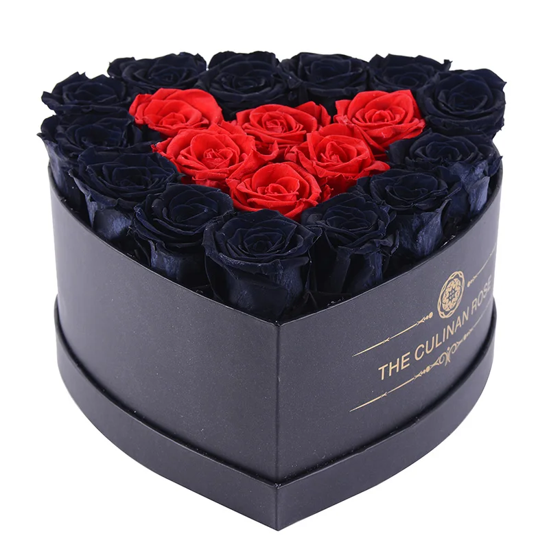 Culinan Low MOQ custom preserved rose gold 24 preserved flowers in gift box