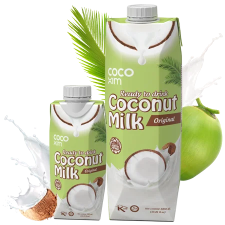 Original Coconut Milk - 1000ml & 330ml - OEM UNSWEETENED Drink Beverage 100% natural High quality healthy drink