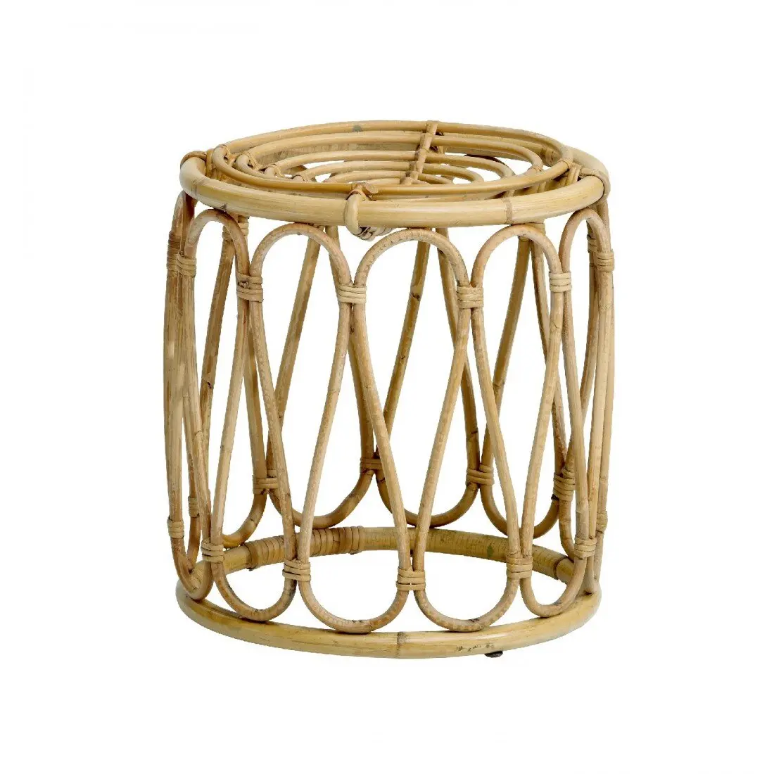 Натуральная ротанговая древесина круглый стул ротанговый пуф декоративные стулья и османы коричневые Индивидуальный размер большое количество