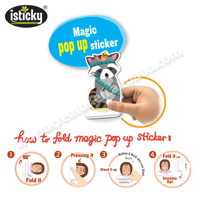 Forest 3D Books for children with TPR Sticker