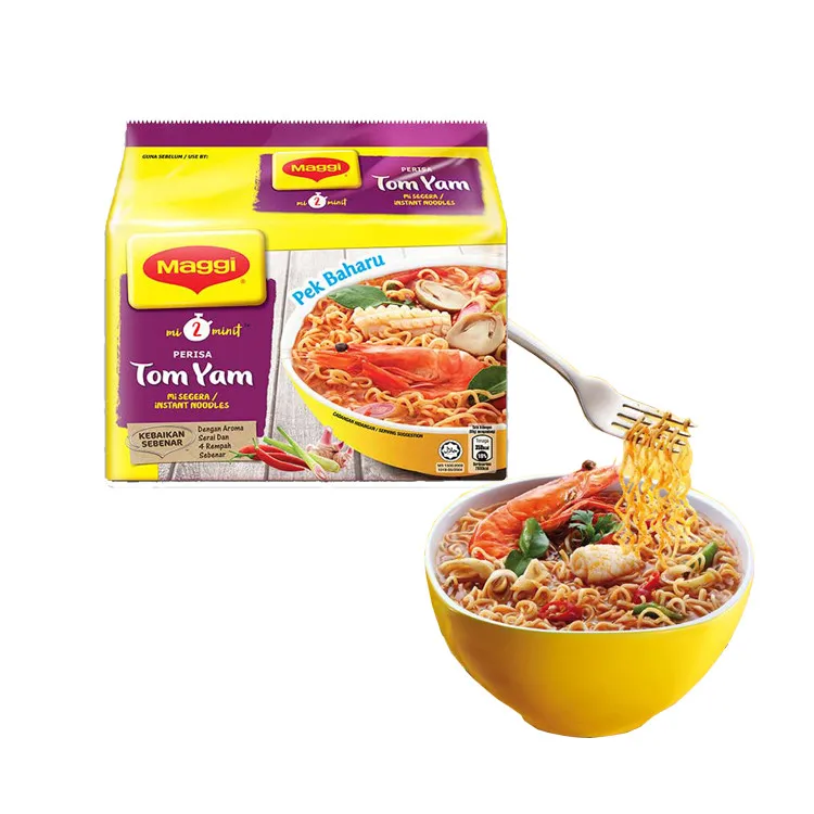 [Малайзия] Быстрая доставка + Halal Сертифицированный Tom Yam 2 минуты лапша быстрого приготовления (12X5X83