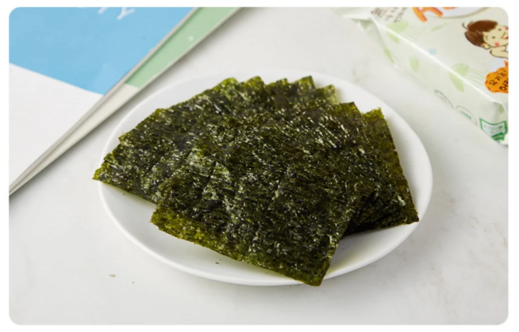 Premium OEM ABEBE Organic(Korea&China&USDA) Seaweed side dish Not Salty Roasted seaweed For Kids made in Korea