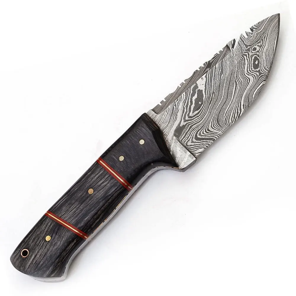 
Handmade Skinner Knife Damascus Steel Hunting Knife Damascus Outdoor Knife 