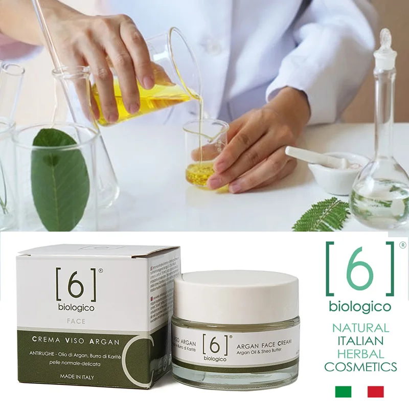 Firming and Anti-aging Face and Neck Cream with Hops and Vitamin E - Made in Italy - Private Label Available