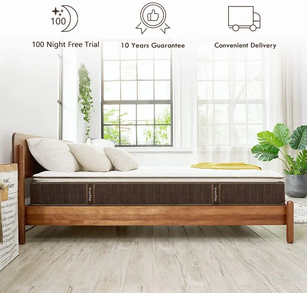 Inofia в натуральную величину высокой плотности для кроватных матрасов 7 зоны шумопоглощающий наушник с пенным наполнителем эффектом памяти и хорошо пружинный матрас