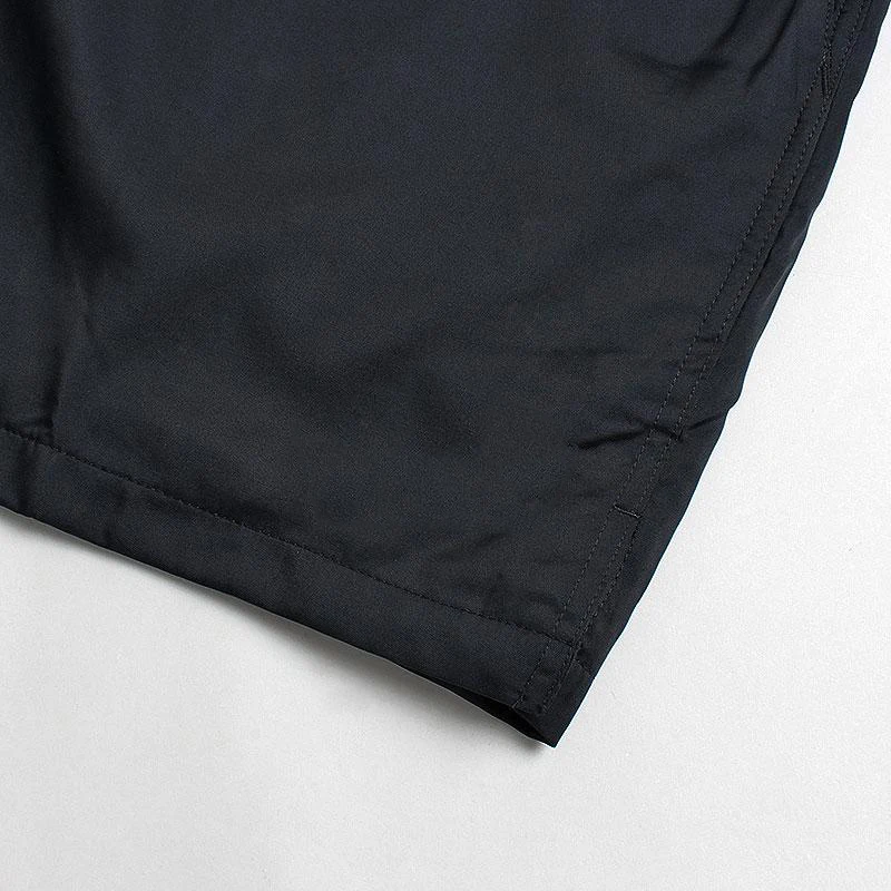 Женские черные однотонные летние шорты для бега из 2 частей