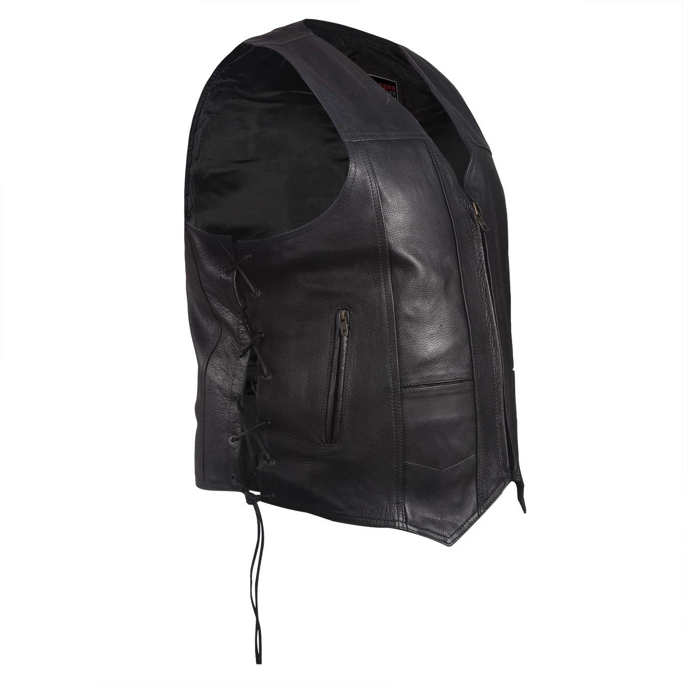 Мужские повседневные крутые модные кнопки сетчатой стелькой из натуральной овечьей кожи и Натуральной Кожи Мотоциклетные байкерские жилет кожаный для девочек