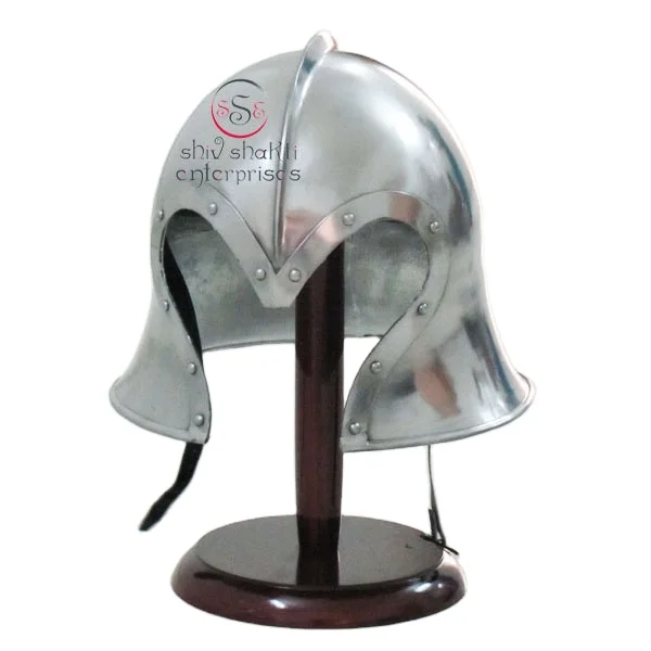 Medieval Knight Barbuta Viking Battle Armor Helmet Wearable Halloween Costume SCA LARP Replica Armor Helmet