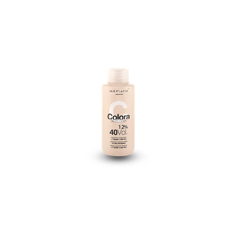 Color Cream Developer 12% 40V Stabilized Oxidant with Aloe Vera 100% Made in Italy Hair  100 ml