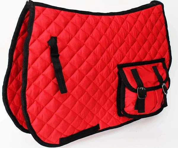 Quilted Horse saddle pad with Pocket all purpose equestrian horse Saddle cloth Manufacturer