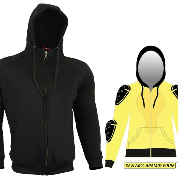Custom Australian Bikers Gear Motorcycle Motorbike CE Hoodie Jacket armored Safety Hoodies