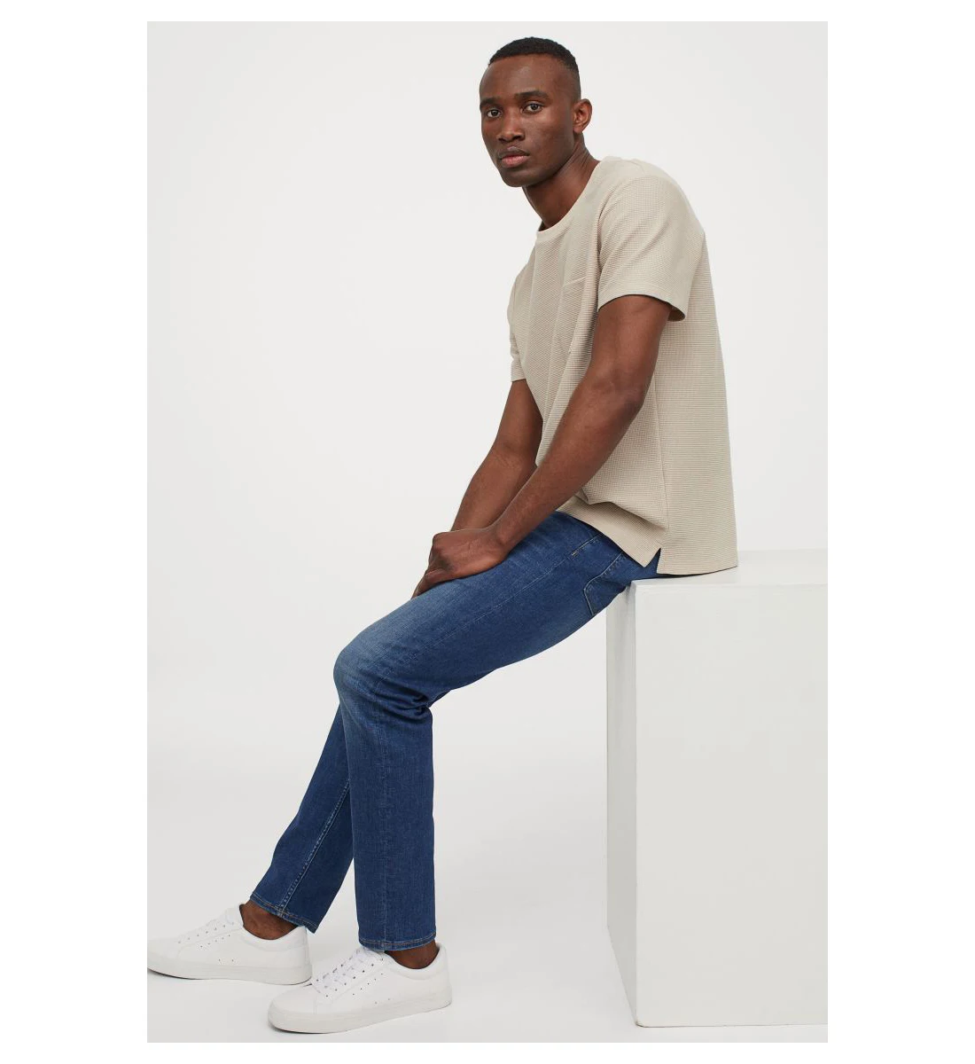 
New Plain Jeans Blue Jean High Waist Pants For Boys Cotton/Spandex Trending Jeans 