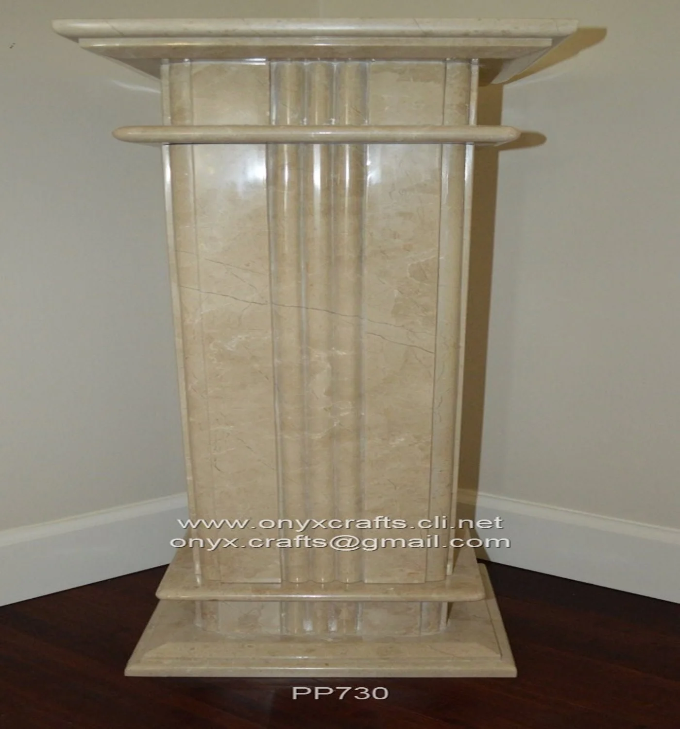 VERONA Modern European Outdoor Marble Pillar Solid and Hollow Square Roman Column Pedestal for Outdoor Application