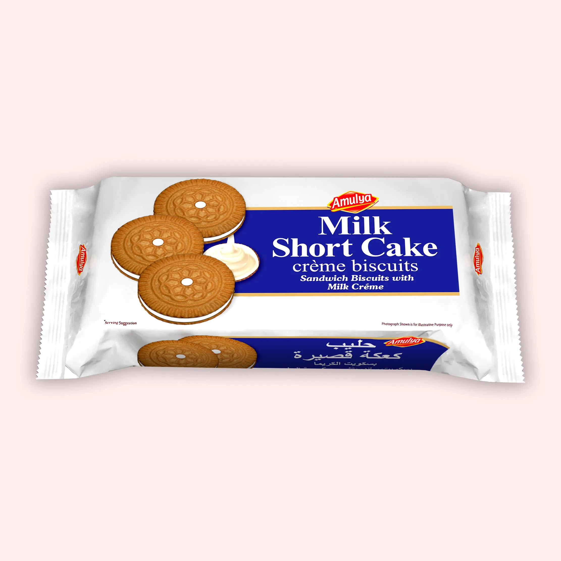 Extra Cream filled Shortcake creme sandwich cookies * Tempting Cocoa biscuits high quality Milk filling * Keep Fresh inner pack