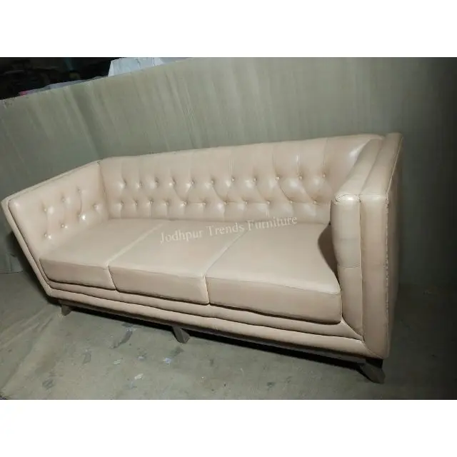 Industrial sectional classic corner genuine pu furniture lounge luxury hotel lobby set designs office leather sofa