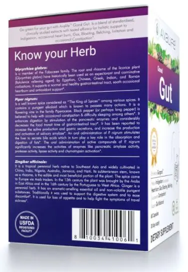 Avalife Good Gut Dietary Supplement 60 Capsules 30 Day Supply Top Selling Health Products