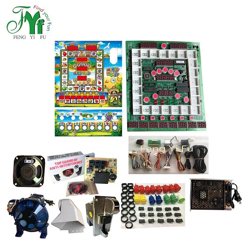 
Happy Fruit / Mario machine / TRAGAMONEDA led slot coin operated gambling machine 