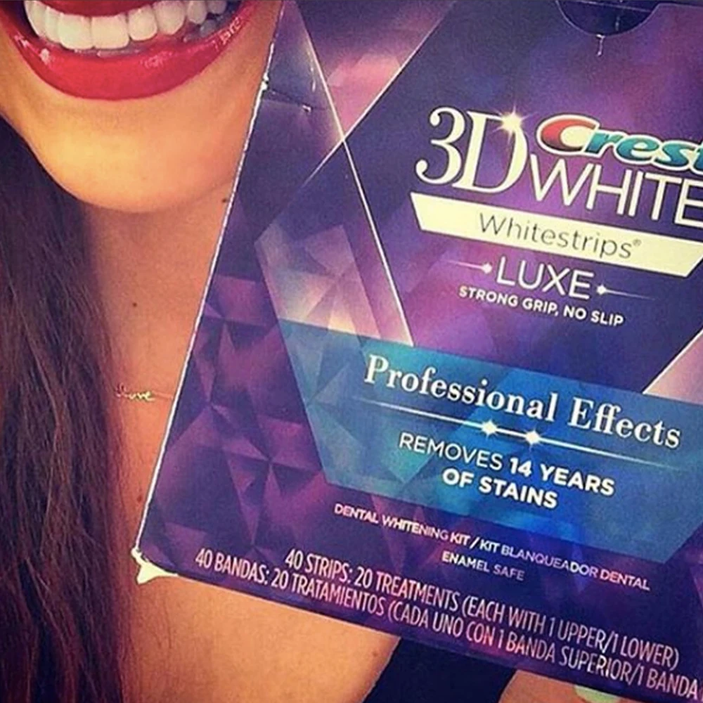 
Crest 3D Whitestrips Crest 3D White Professional Effects 1 box 20 Pouches 40 Strips Crest Whitestrips 