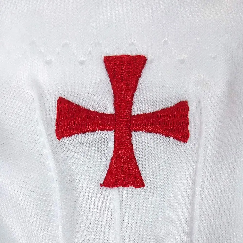 Поперечные Рыцари Templar перчатки из белой ткани Masonic Regalia аксессуары лучшие оптовые продукты высокого качества по