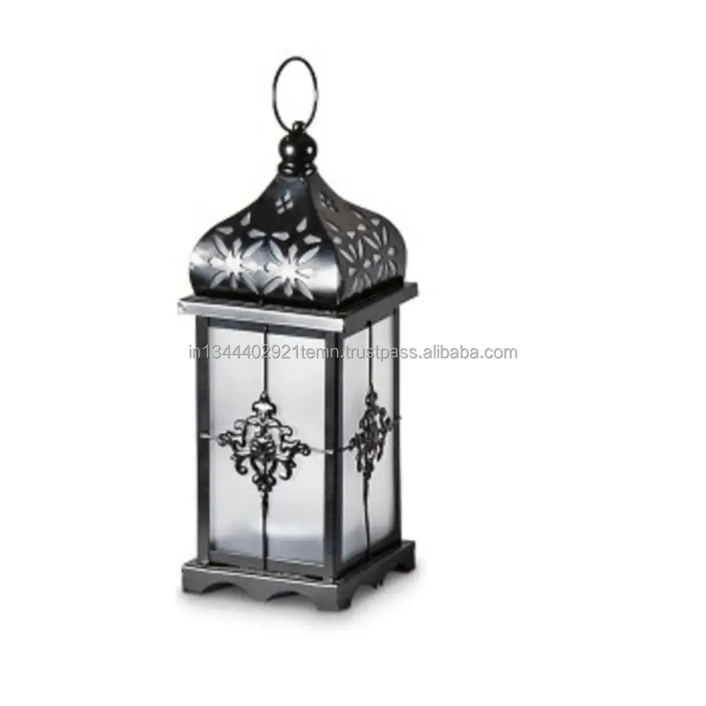 Garden country style Candle Holder Traditional Lantern Wholesale metal and glass Hanging
