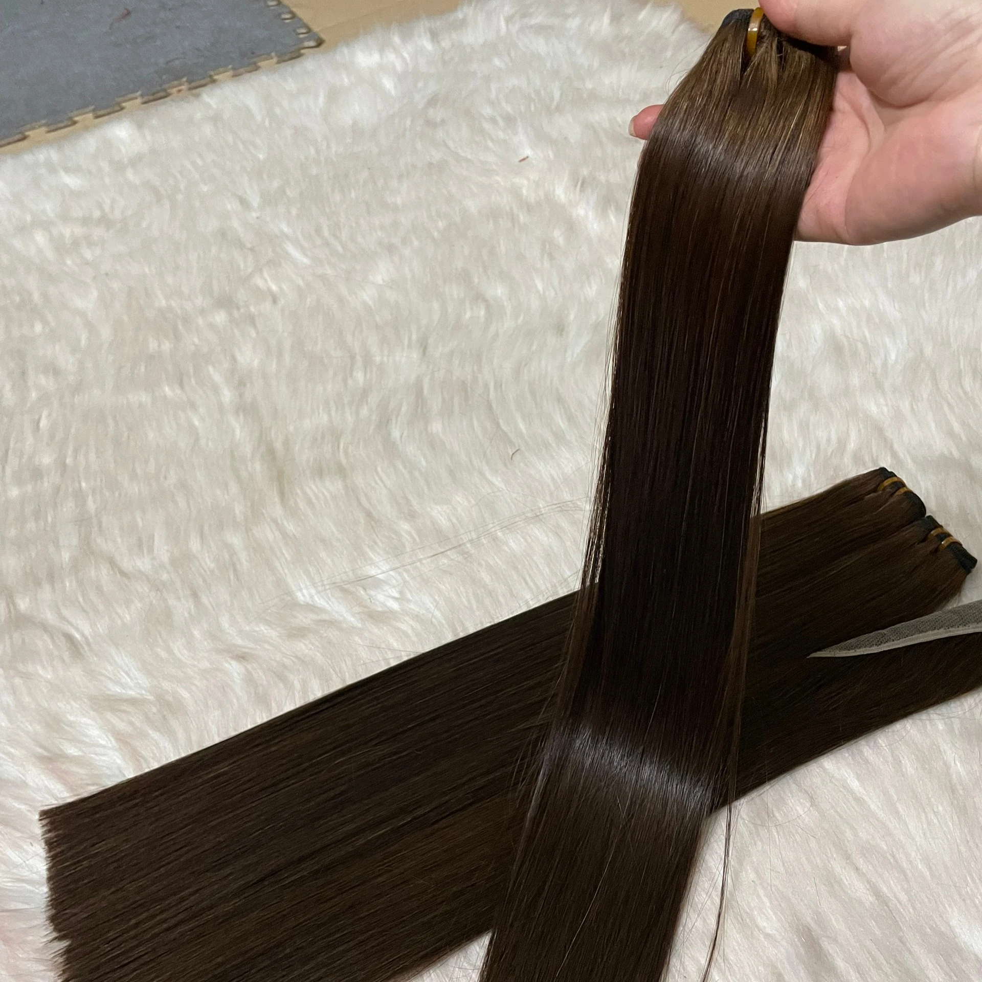 17 ноября, высокое качество, натуральный черный цвет, оптовая продажа, вьетнамские Прямые волосы Super Bone