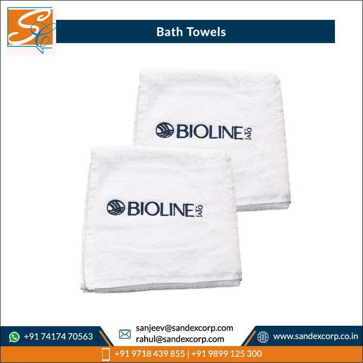 Leading Manufacturer of 100% Cotton Terry Custom Towels Woven Luxury Bath Towels in All Colors Exporter in India..