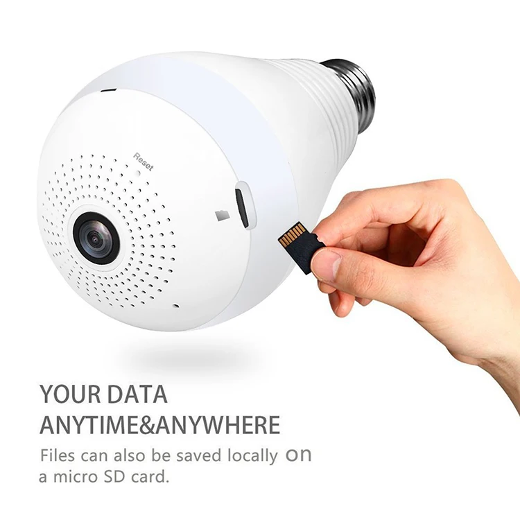 Wifi Camera Security Guard Two Way Audio Hot Sale Full 360 Degree Home security Lamp Hidden Bulb IP Camera