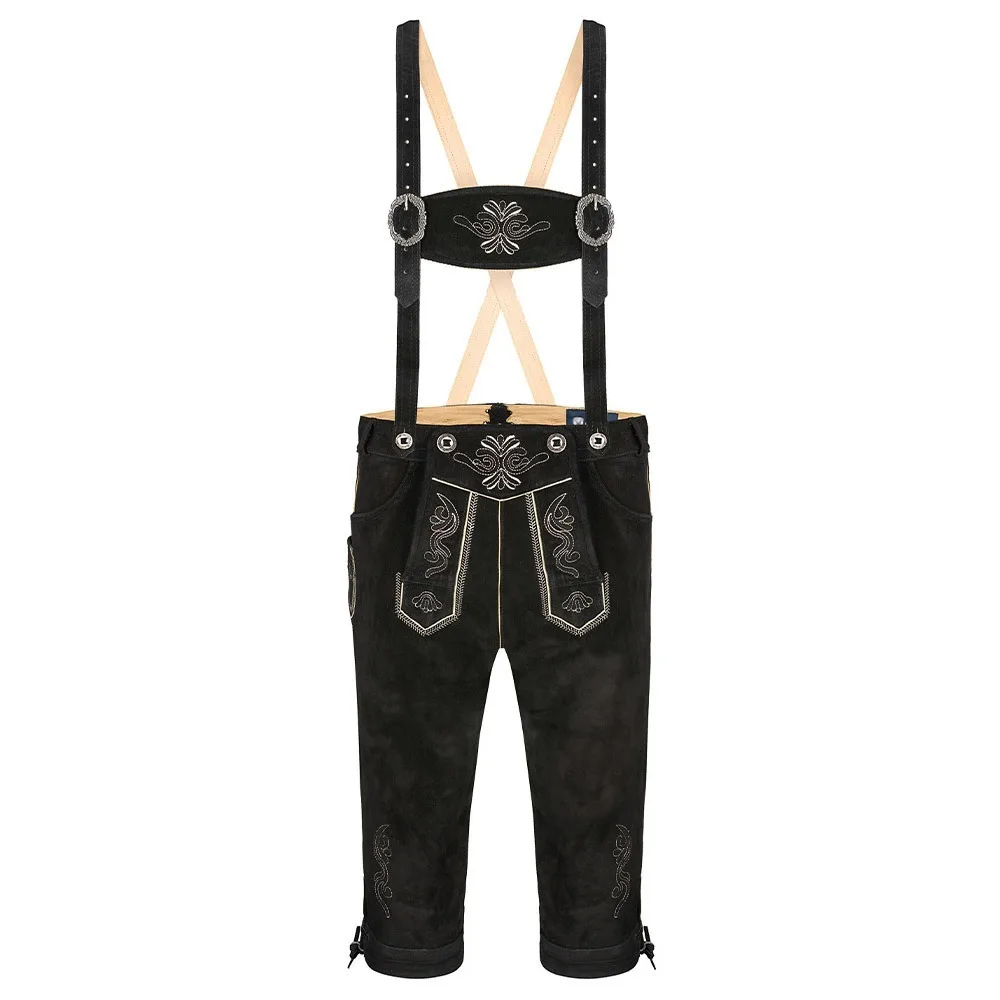 New 2022 Trachyte Wears Oktoberfest Lederhosen Wholesale Price OEM Best Quality leather Pants Knee Length