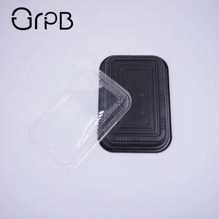 
Stocked rectangular plastic lunch boxes with lids 