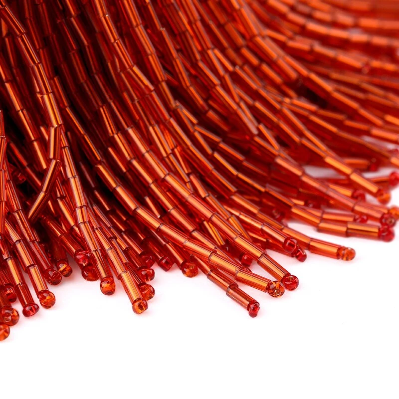 Best Quality Customize Tube bead Fringe Hanging Tassels